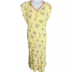 April Cornell Vintage Floral Midi Slip Dress